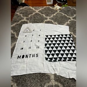 Cloud Island Baby Milestone Blanket